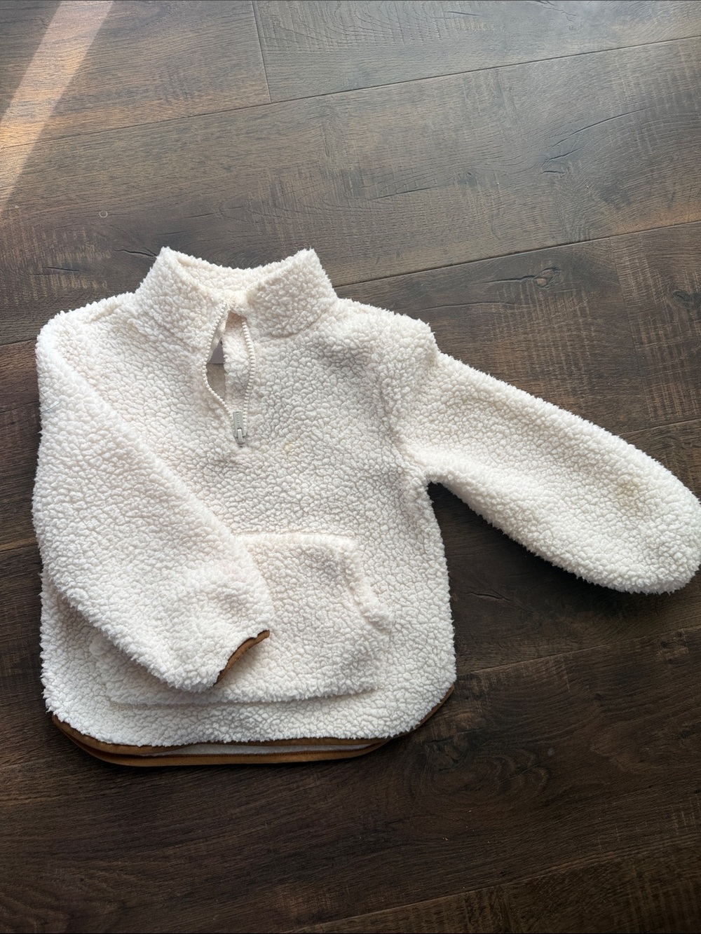 Old Navy Cream Sherpa Pullover Jacket for Kids